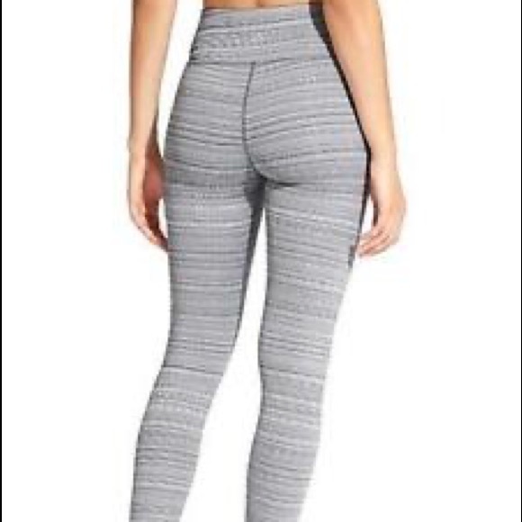Athleta Gray & White Leggings - Picture 2 of 7